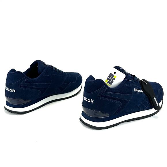 Reebok Classic Sneaker Women Size 8 Navy Suede Memory Tech Harman Max Trax New - Picture 2 of 15